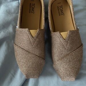 Tom’s Glitter Alpargata Gold